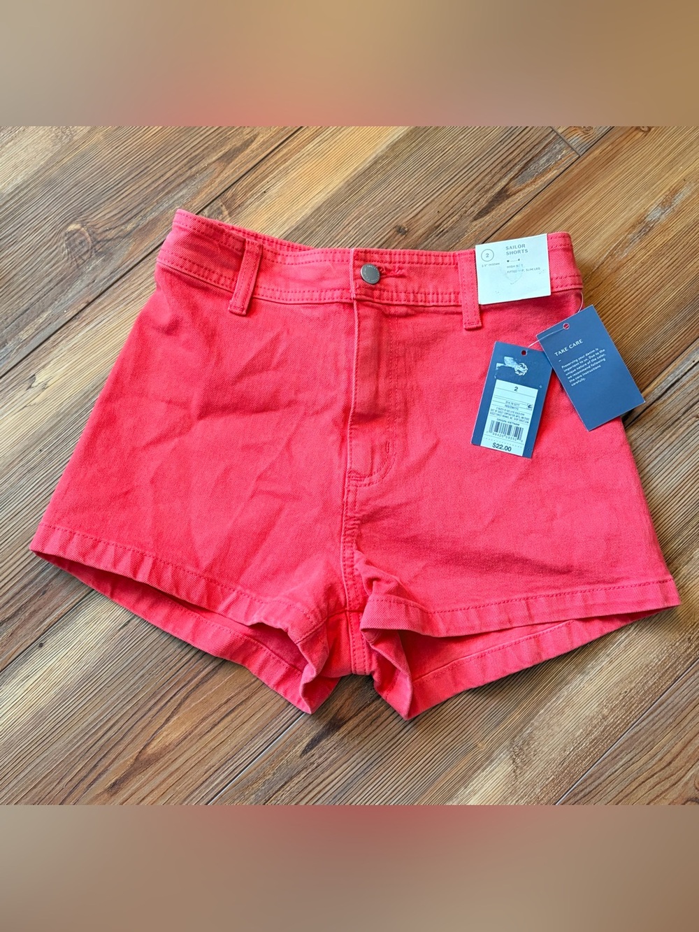 Universal Thread High-Waist Coral Red Women’s Shorts